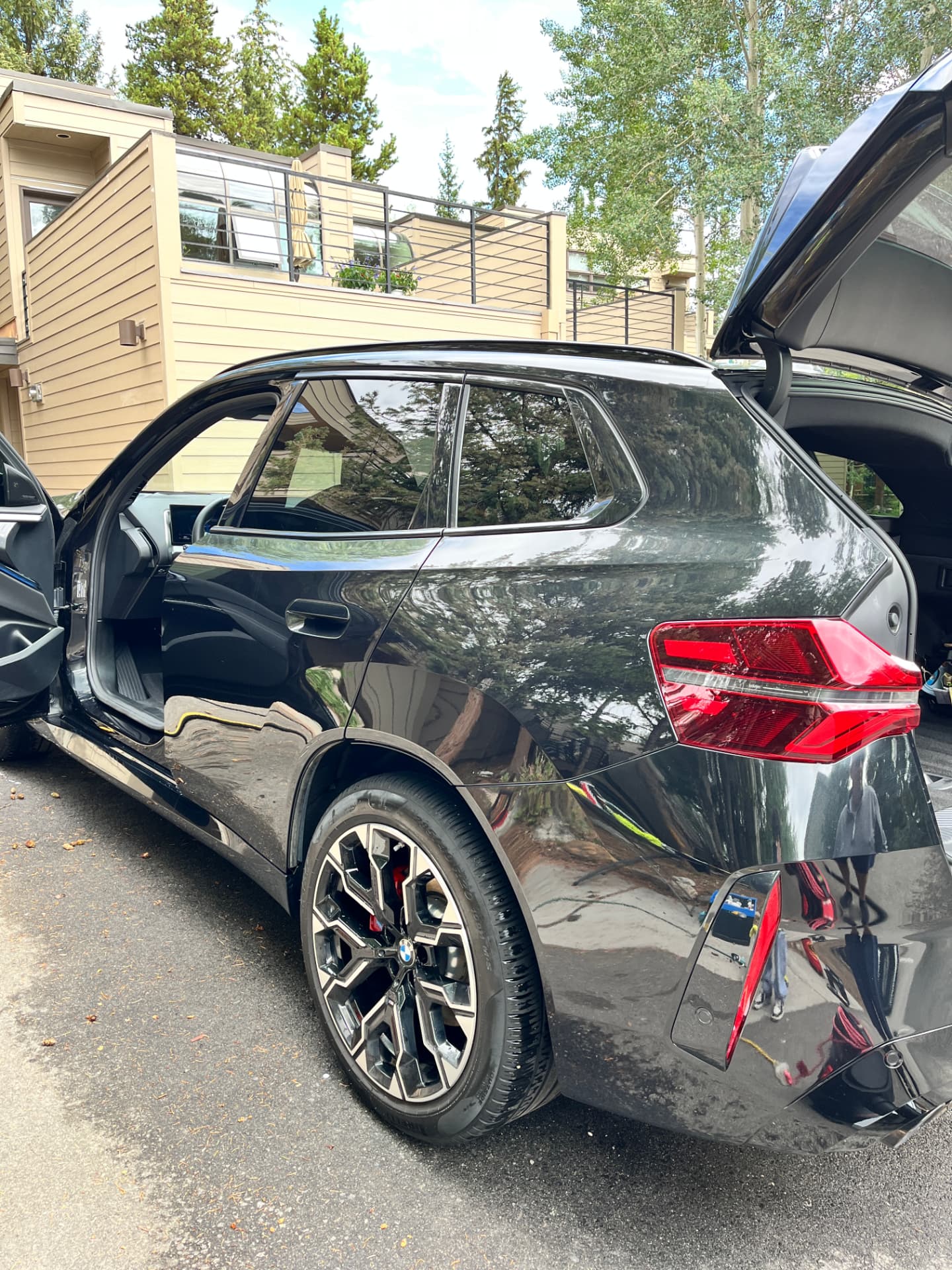 Black BMW SUV fully detailed inside and out by Vortan in Summit County